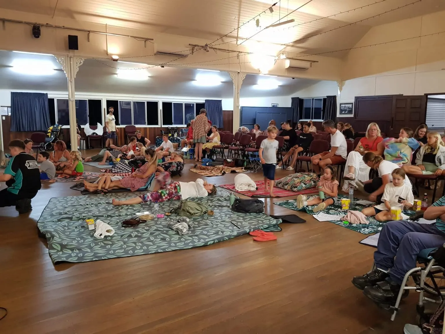 Palmwoods locals dancing together at a community night